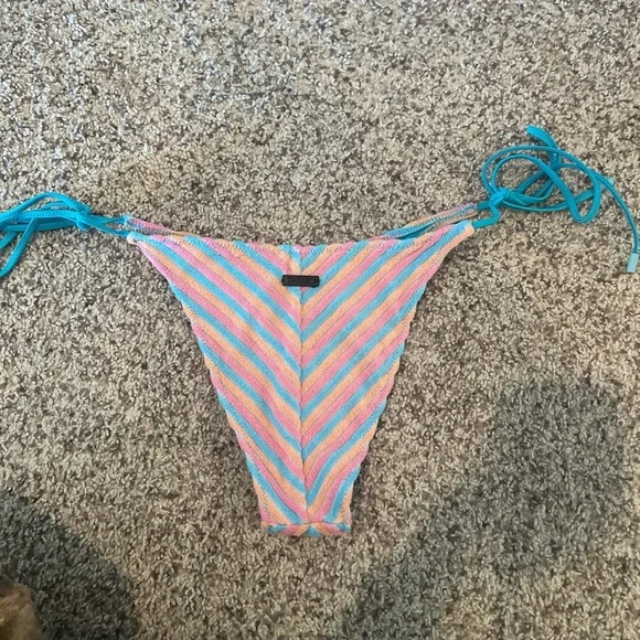 Triangl Swimwear Blue and Pink Chevron Bikini - Picture 2 of 2